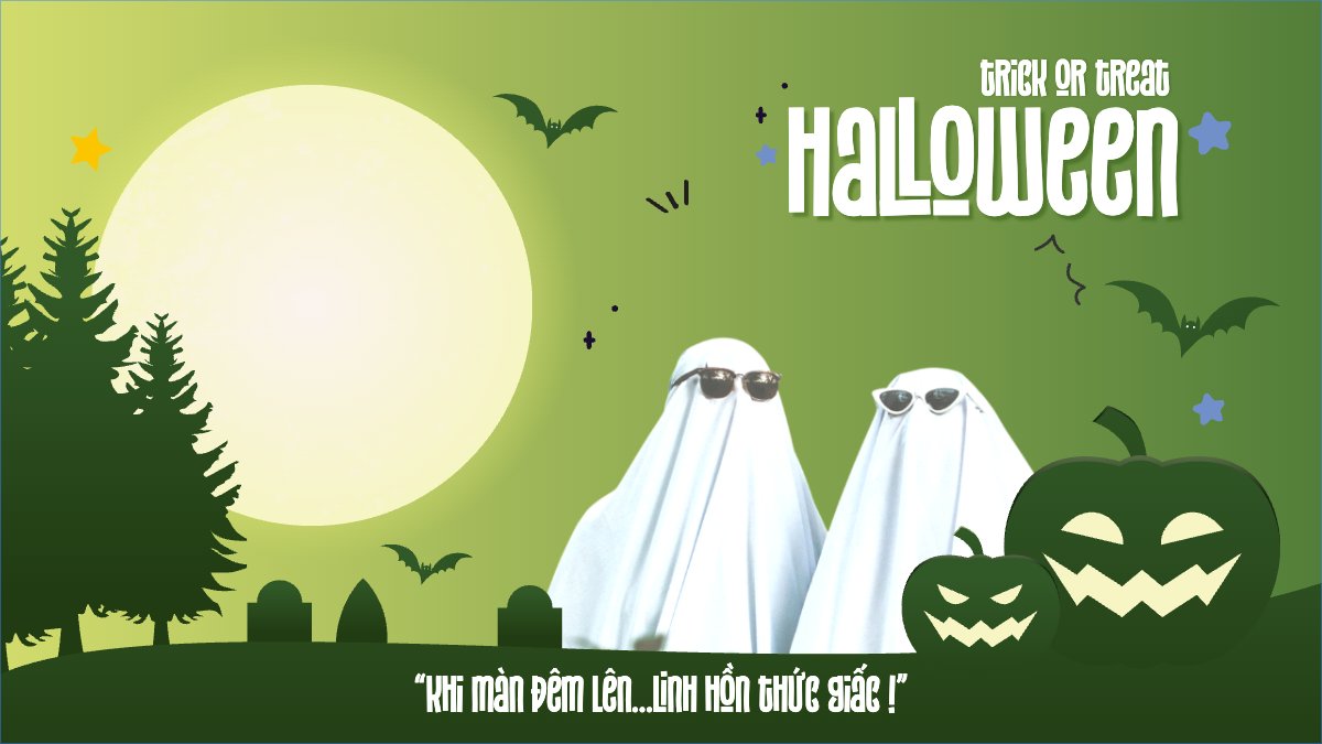 Mẫu Bài post MXH (16:9) Halloween, lễ hội ma quái, sự kiện, event, lễ hội ma quái, lễ hội, festival, hiện đại, modern — LayerPic