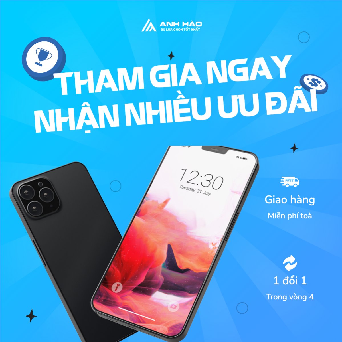 Mẫu Bài post MXH vuông Sự kiện, event, chương trình, sale, giải trí, entertainment — LayerPic