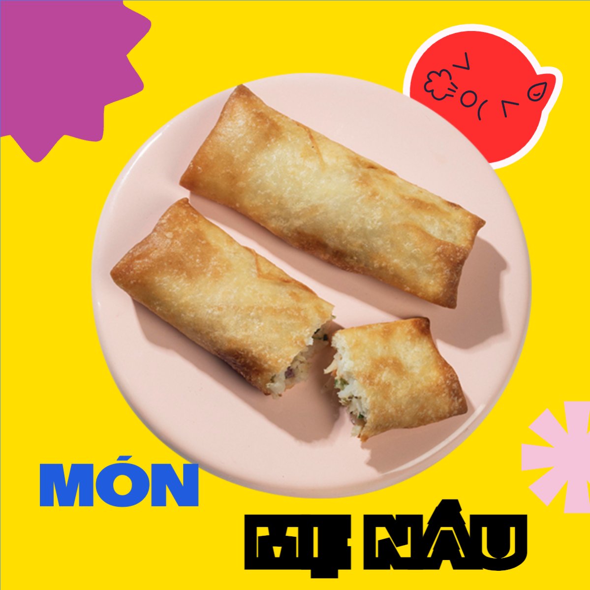 Mẫu Bài post MXH vuông Đồ ăn, food, thực phẩm, ẩm thực, món ăn, F&B, nhà hàng, thức ăn — LayerPic