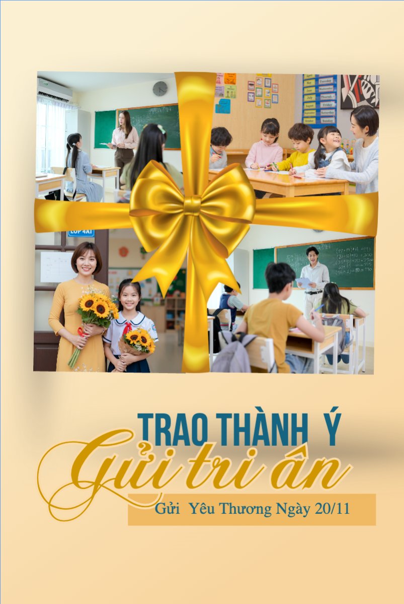 Mẫu Bài post MXH dọc Chúc mừng Ngày Nhà Giáo Việt Nam 20/11 — LayerPic