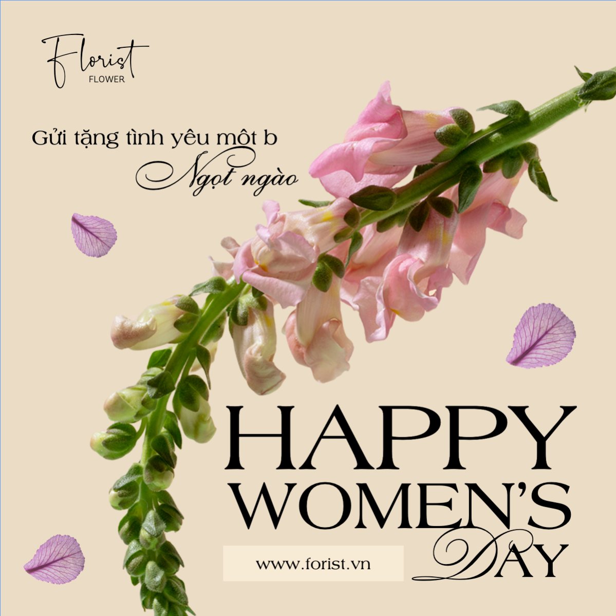 Mẫu Bài post MXH vuông Nông sản, agricultural, farm, flower shop, cửa hàng hoa — LayerPic