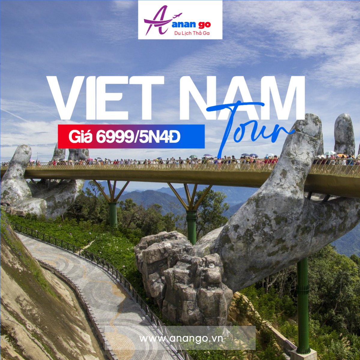 Mẫu Bài post MXH vuông Du lịch, travel, tourism, trải nghiệm, khám phá — LayerPic