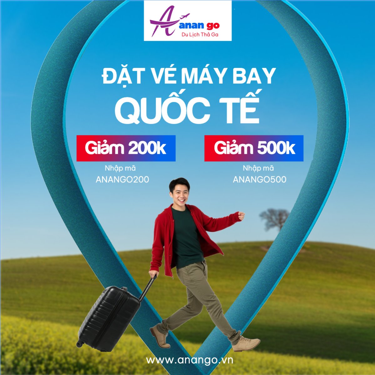 Mẫu Bài post MXH vuông Du lịch, travel, tourism, trải nghiệm, khám phá — LayerPic