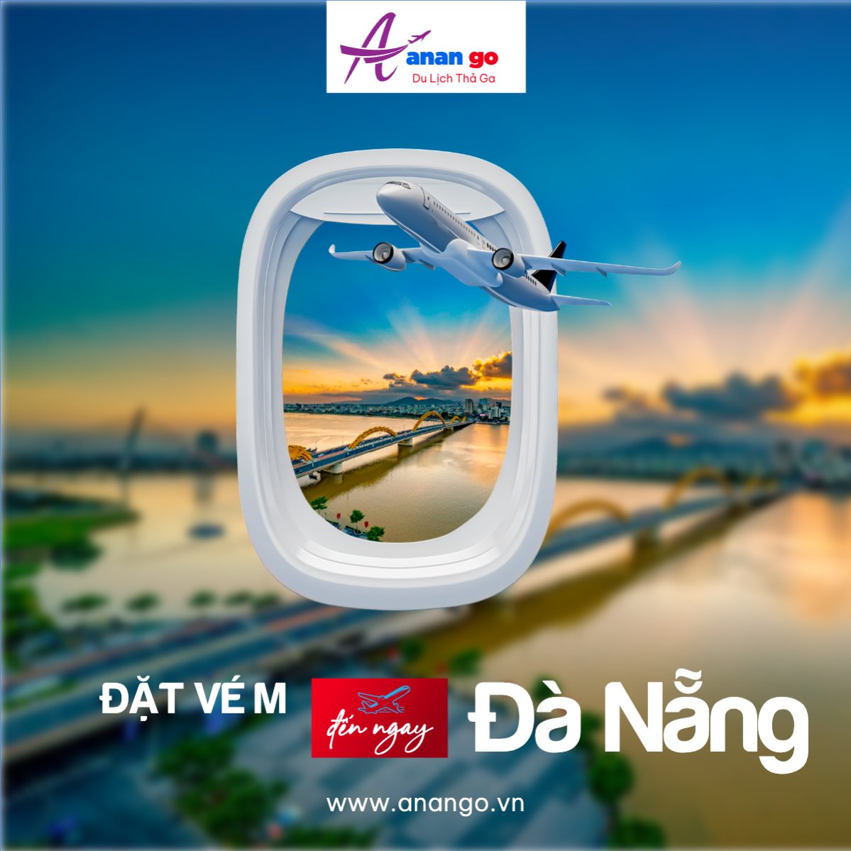 Mẫu Bài post MXH vuông Du lịch, travel, tourism, trải nghiệm, khám phá — LayerPic