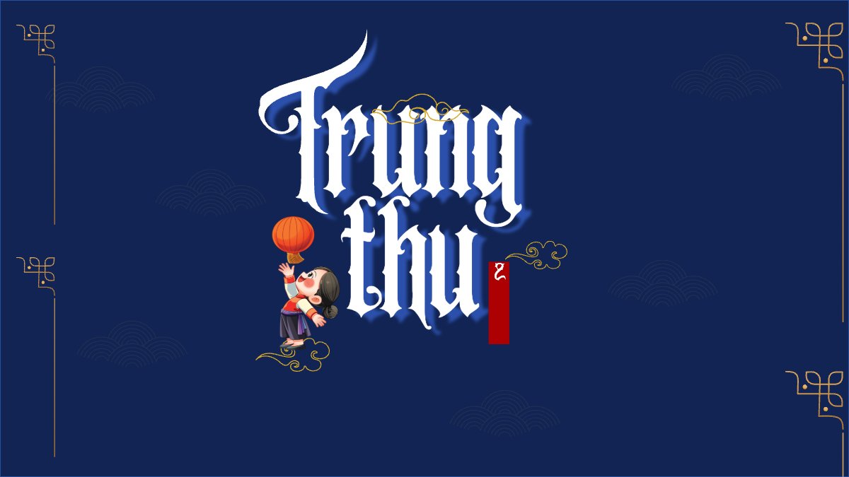 Mẫu Bài post MXH (16:9) Trung thu, Tết Đoàn Viên, mid-autumn festival, sự kiện, event, hiện đại, modern, đơn giản — LayerPic