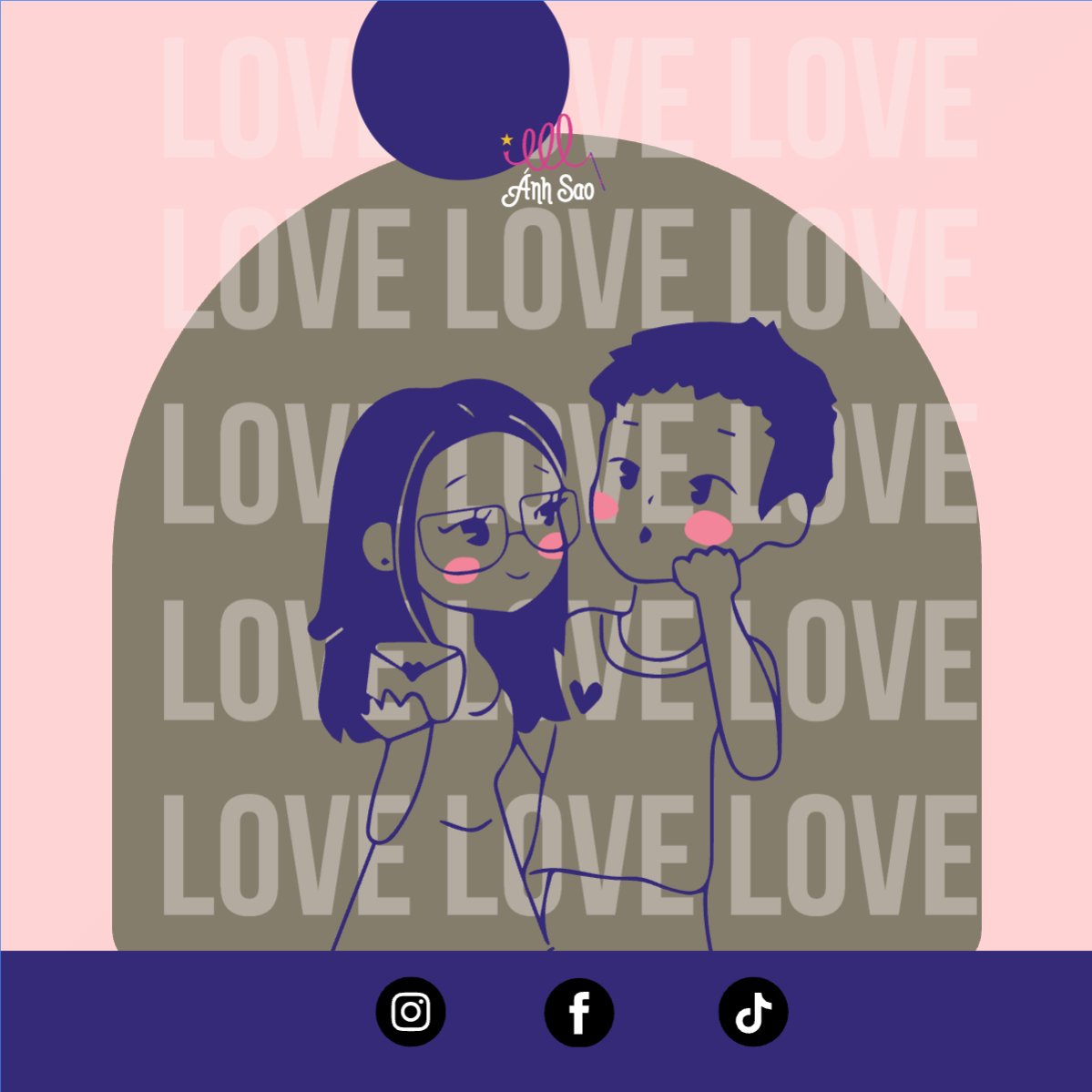 Mẫu Bài post MXH vuông Lễ tình nhân, Valentine's day, 14/2, sự kiện, event, chương trình, sale, giải trí, entertainment — LayerPic
