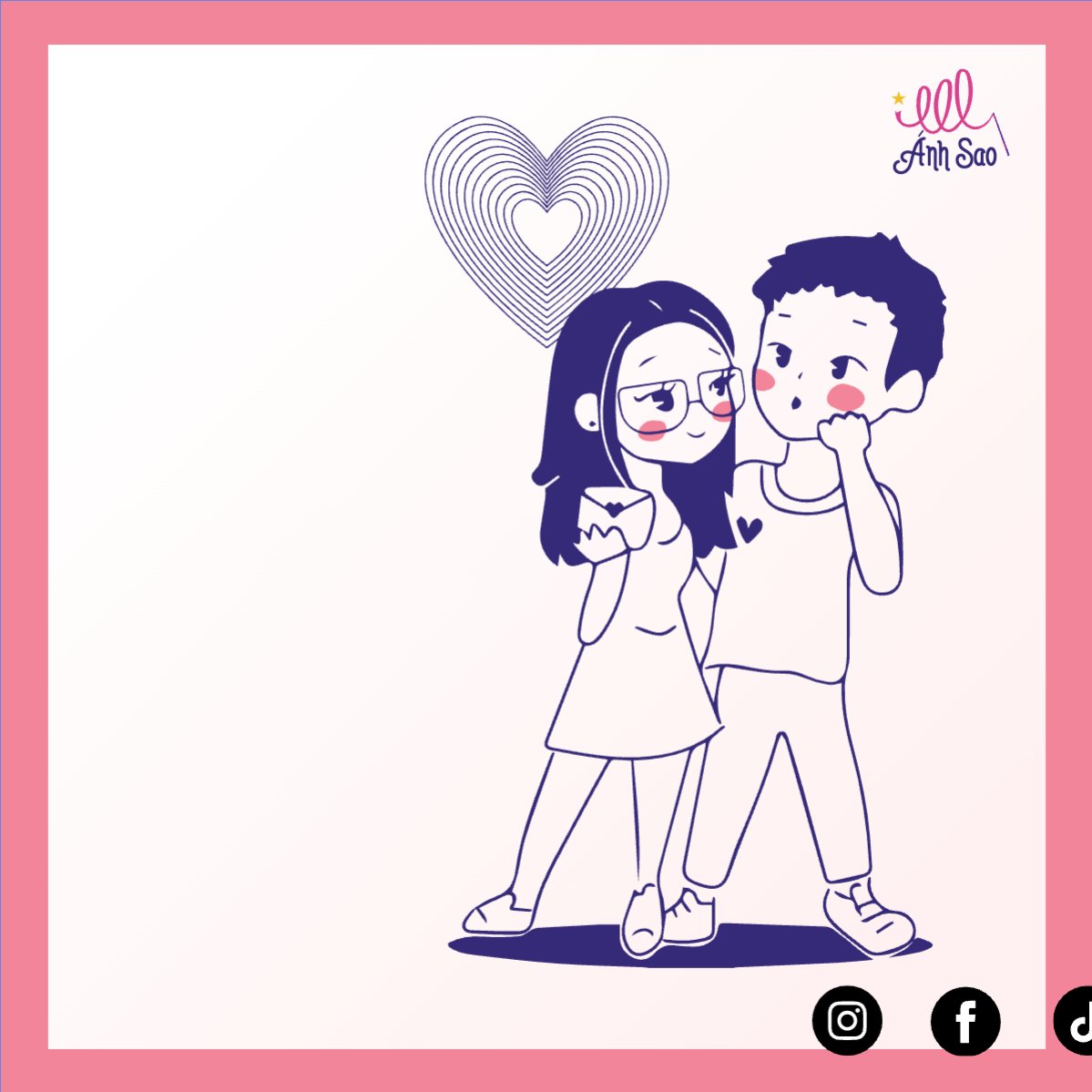 Mẫu Bài post MXH vuông Lễ tình nhân, Valentine's day, 14/2, sự kiện, event, chương trình, sale, giải trí, entertainment — LayerPic
