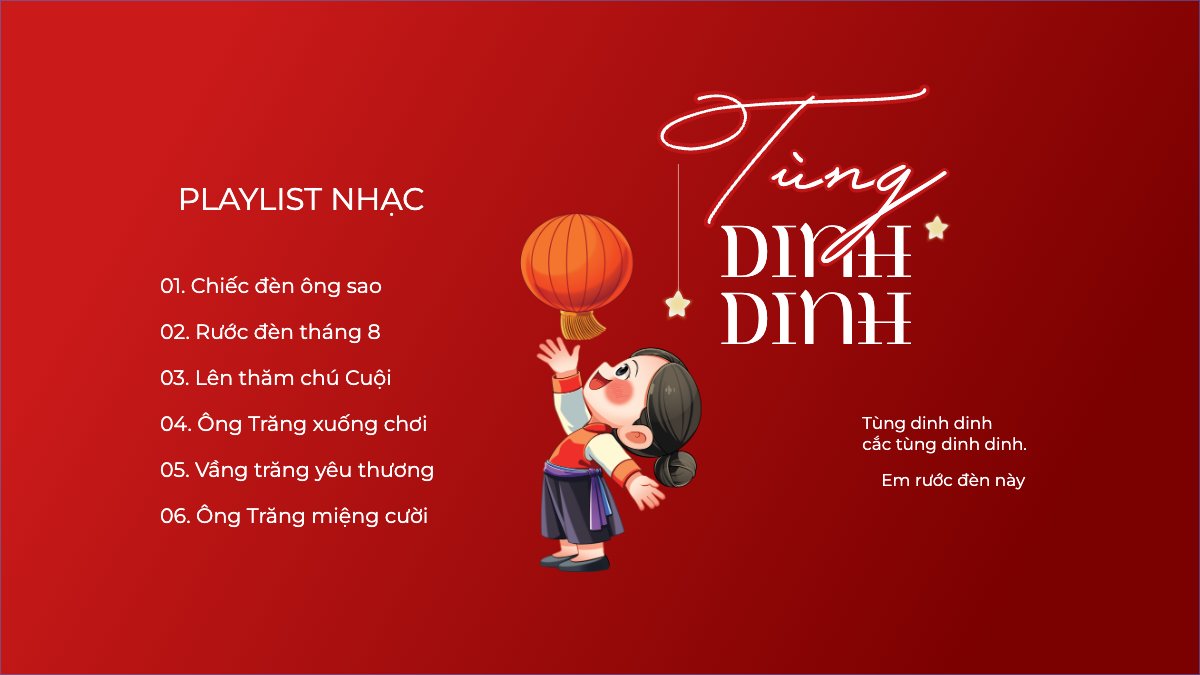Mẫu Bài post MXH (16:9) Trung thu, Tết Đoàn Viên, mid-autumn festival, lễ hội, sự kiện, event, âm nhạc, giải trí, dễ thương, cute, chibi, hoạt hình, cartoon — LayerPic