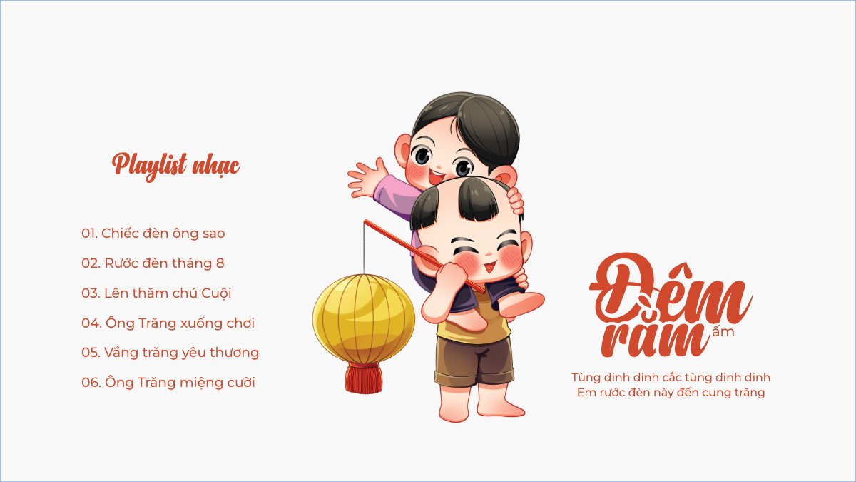 Mẫu Bài post MXH (16:9) Trung thu, Tết Đoàn Viên, mid-autumn festival, lễ hội, sự kiện, event, âm nhạc, giải trí, dễ thương, cute, chibi, hoạt hình, cartoon — LayerPic