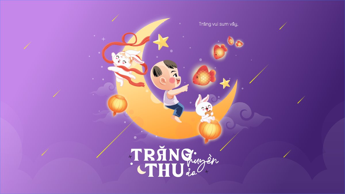 Trung thu, Tết Đoàn Viên, mid-autumn festival, lễ hội, sự kiện, event, âm nhạc, giải trí, dễ thương, cute, chibi, hoạt hình, cartoon