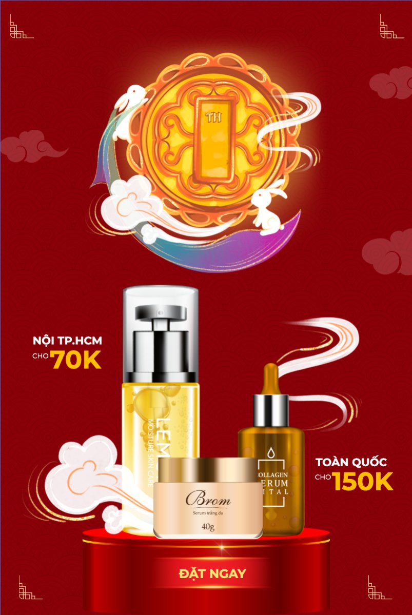 Mẫu Bài post MXH dọc Trung thu, Tết Đoàn Viên, mid-autumn festival, sự kiện, event, lễ hội, festival, mỹ phẩm, beauty, làm đẹp, sale, giảm giá, dễ thương, cute — LayerPic