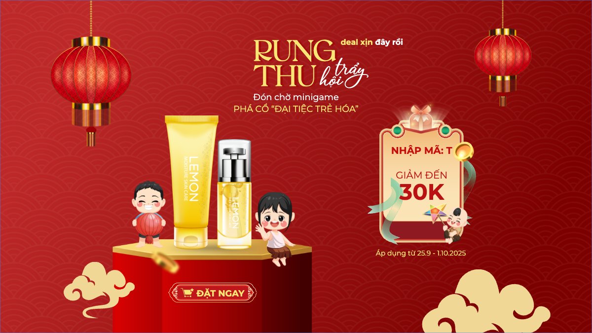 Mẫu Bài post MXH (16:9) Trung thu, Tết Đoàn Viên, mid-autumn festival, sự kiện, làm đẹp, beauty, event, dễ thương, cute, chibi, hoạt hình, cartoon — LayerPic