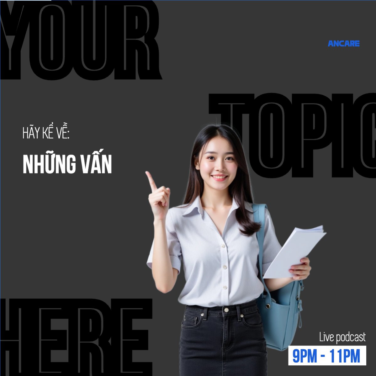 Mẫu Bài post MXH vuông Giáo dục, education, school, trường học — LayerPic