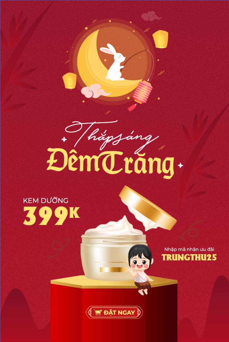 Trung thu, Tết Đoàn Viên, mid-autumn festival, sự kiện, event, lễ hội, festival, mỹ phẩm, beauty, làm đẹp, sale, giảm giá, dễ thương, cute