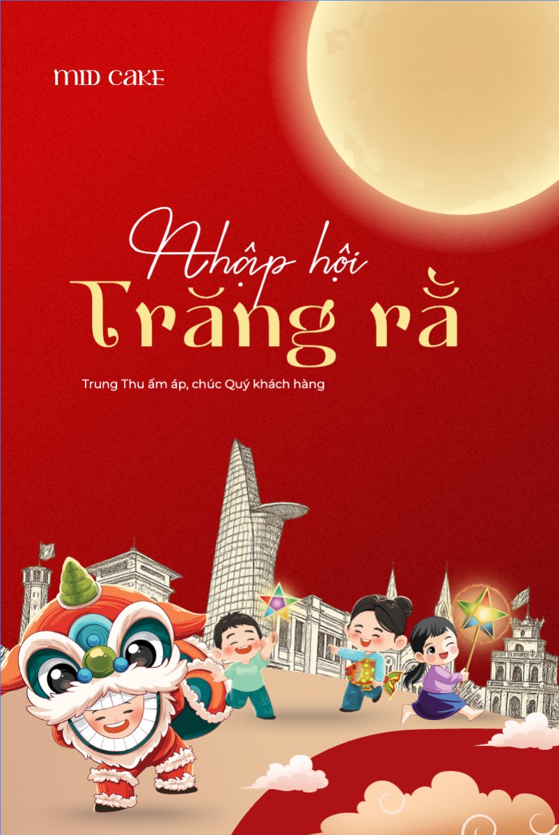 Mẫu Bài post MXH dọc Trung thu, Tết Đoàn Viên, mid-autumn festival, sự kiện, làm đẹp, beauty, event, dễ thương, cute, chibi, hoạt hình, cartoon — LayerPic