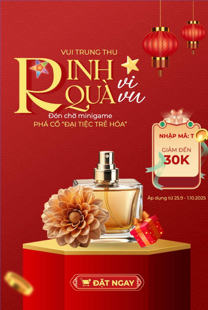 Mẫu Bài post MXH dọc Trung thu, Tết Đoàn Viên, mid-autumn festival, sự kiện, làm đẹp, beauty, event, dễ thương, hiện đại, modern — LayerPic