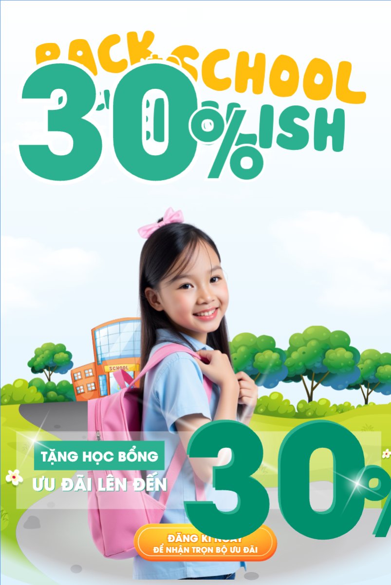 Mẫu Bài post MXH dọc Tựu trường, đến trường, nhập học, giáo dục, education, school, trường học,hiện đại, modern — LayerPic