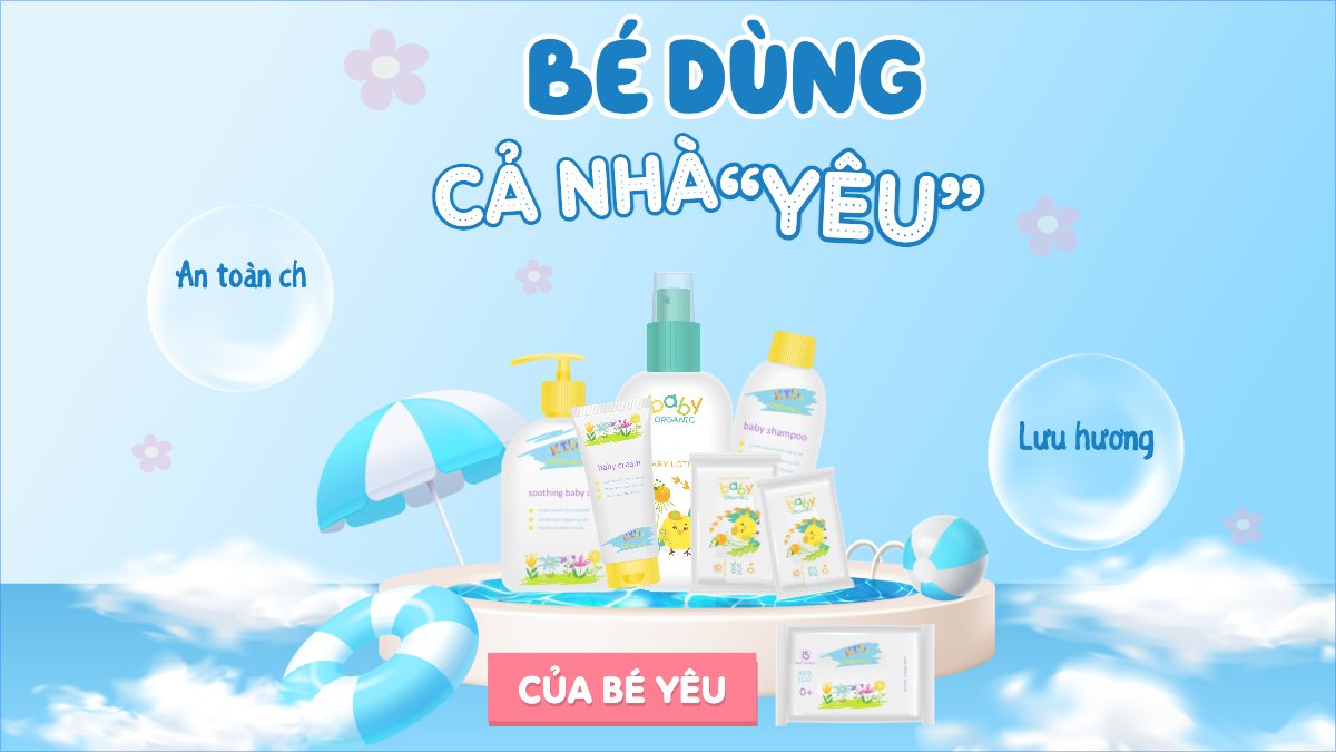 Mẫu Bài post MXH (16:9) Em bé, baby, trẻ em, kids, sự kiện, event, chương trình, sale, giải trí, entertainment — LayerPic