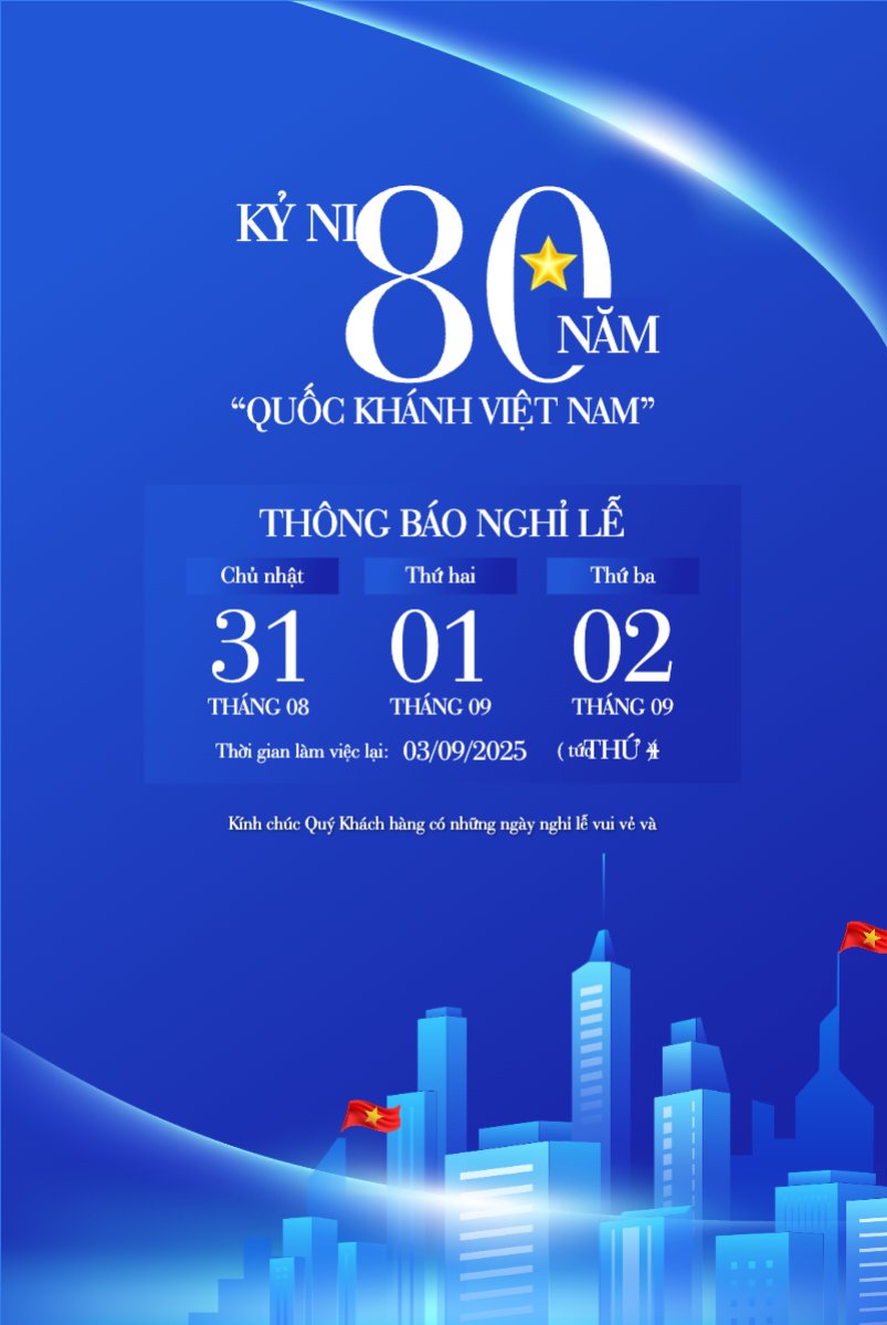 Mẫu Bài post MXH dọc 2/9, Quốc Khánh, lễ hội, thông báo, lịch nghỉ, Việt Nam, sự kiện, event, hiện đại, modern — LayerPic