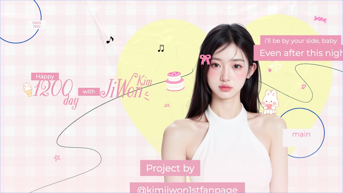 Mẫu Bài post MXH (16:9) Kpop, idol, thần tượng, sinh nhật, birthday, âm nhạc, music, sự kiện, event, giải trí — LayerPic