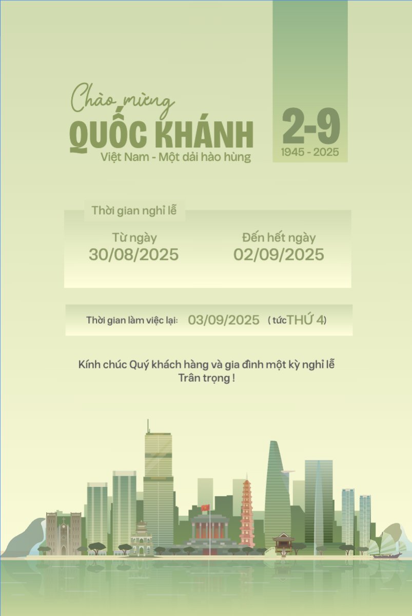 Mẫu Bài post MXH dọc 2/9, Quốc Khánh, lễ hội, thông báo, lịch nghỉ, Việt Nam, sự kiện, event, hiện đại, modern — LayerPic