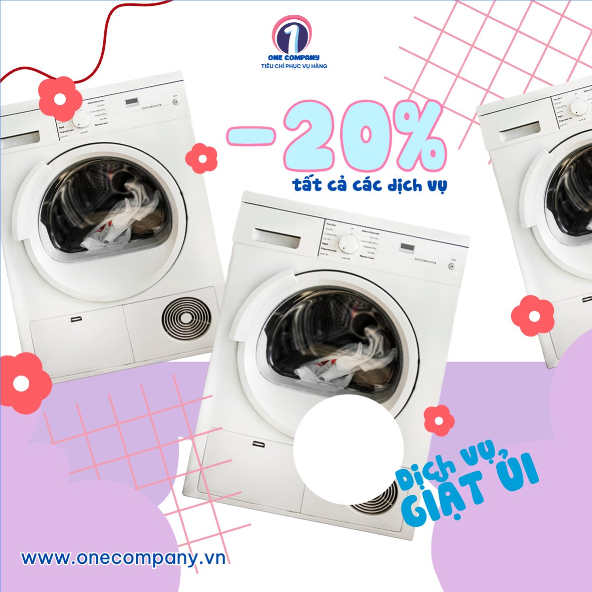 Mẫu Bài post MXH vuông Công nghệ, technology, điện tử, electronic, máy giặt, washing machine — LayerPic
