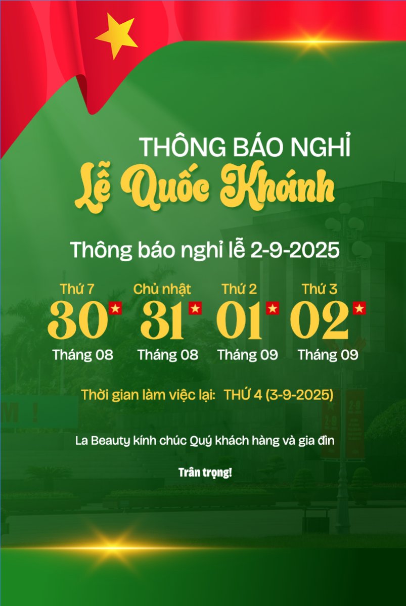 Mẫu Bài post MXH dọc 2/9, Quốc Khánh, lễ hội, thông báo, lịch nghỉ, Việt Nam, sự kiện, event, hiện đại, modern — LayerPic