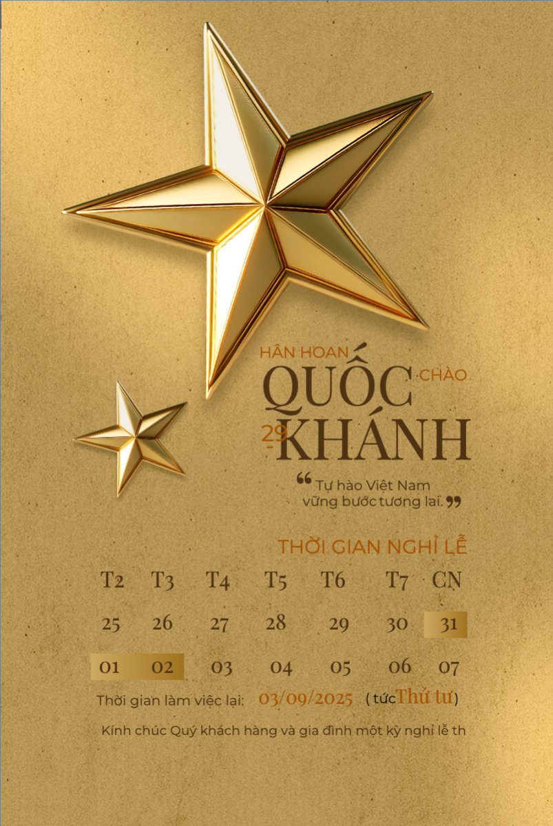 Mẫu Bài post MXH dọc 2/9, Quốc Khánh, lễ hội, thông báo, lịch nghỉ, Việt Nam, sự kiện, event, hiện đại, modern — LayerPic
