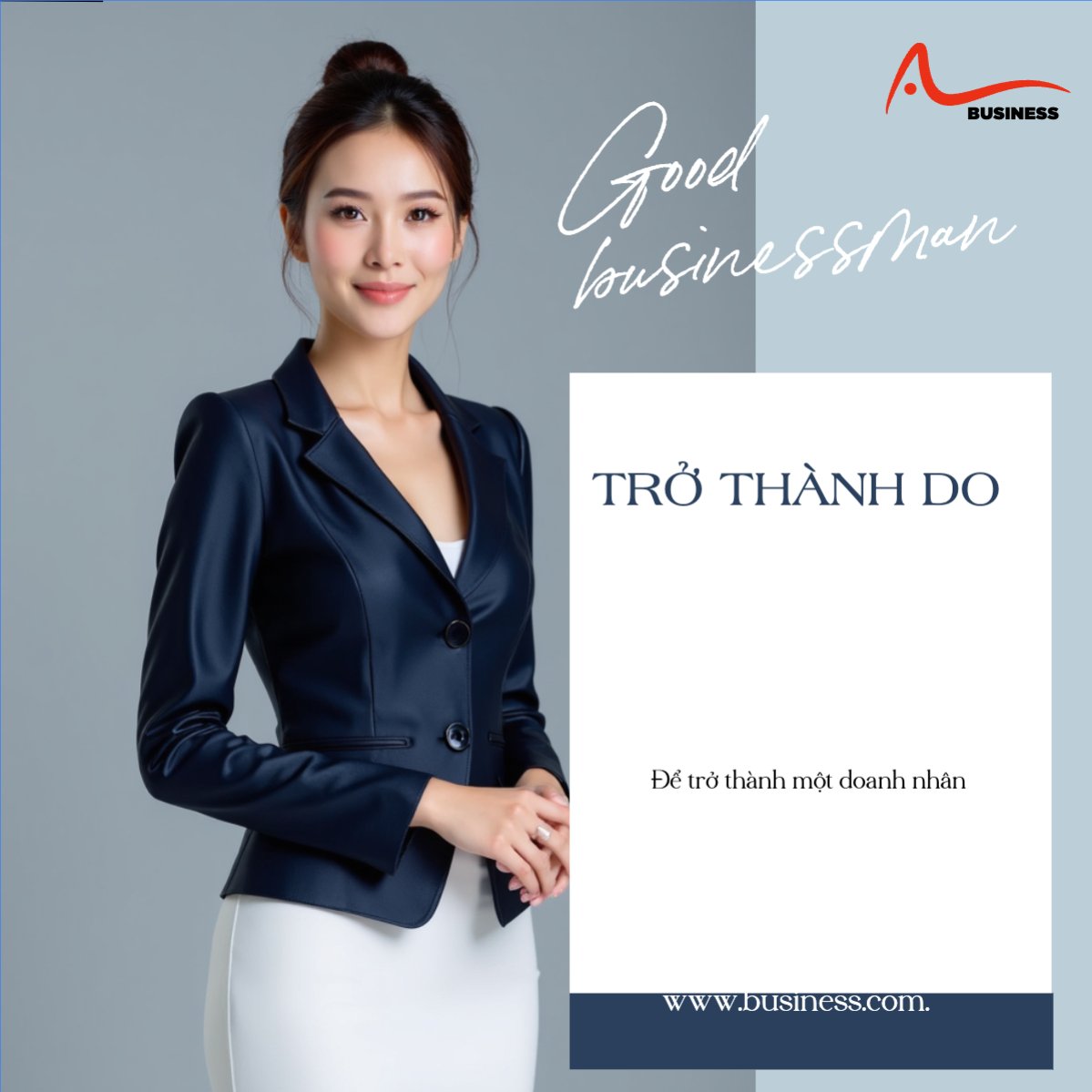 Mẫu Bài post MXH vuông Doanh nhân, Văn phòng, office — LayerPic