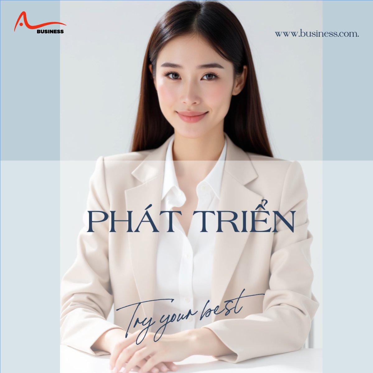 Mẫu Bài post MXH vuông Doanh nhân, Văn phòng, office — LayerPic