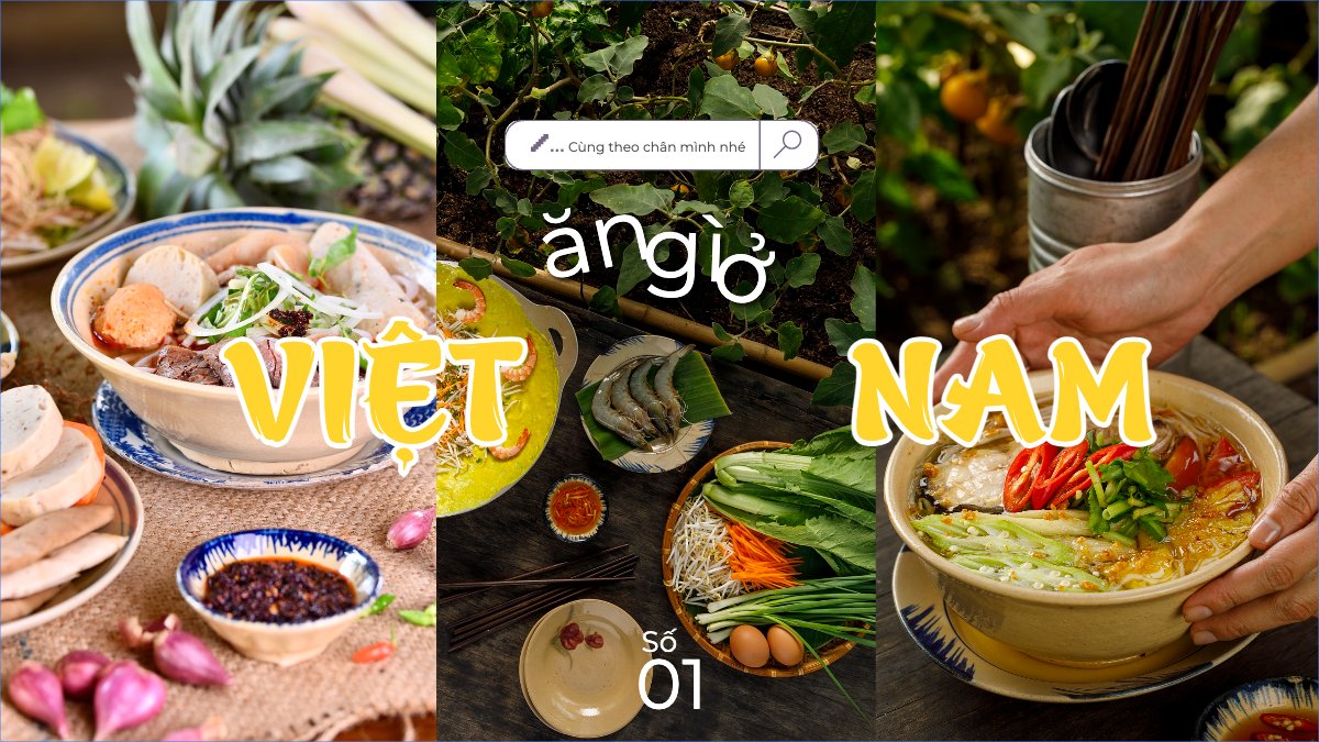 Mẫu Bài post MXH (16:9) Bánh xèo, món ăn Việt Nam, đồ ăn, food, thực phẩm, ẩm thực, món ăn, F&B, thức ăn — LayerPic
