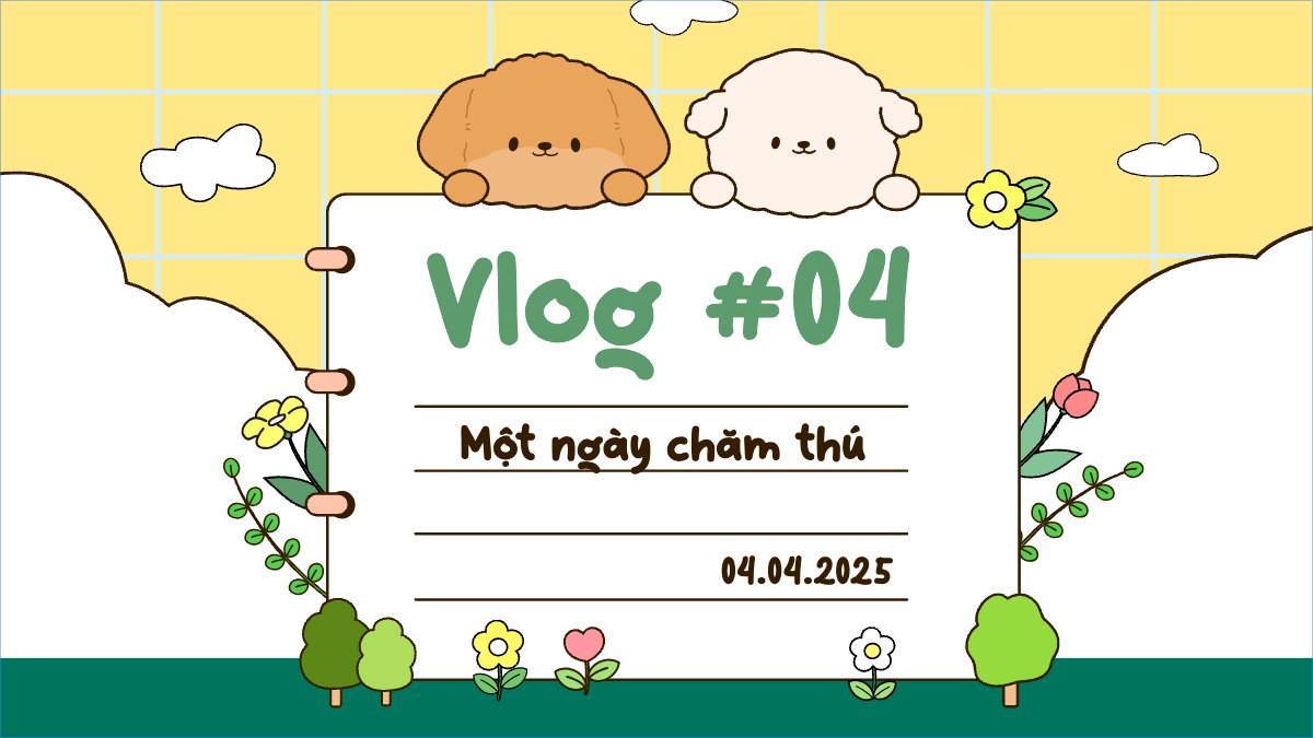 Mẫu Bài post MXH (16:9) Mèo, cat, cún, chó, dog, puppy, pet, thú cưng, thú nuôi, động vật, animal — LayerPic