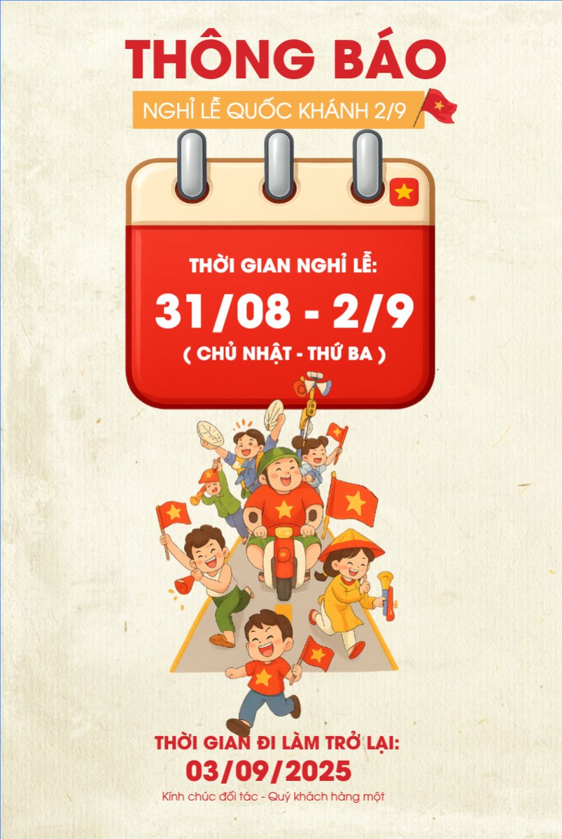 2/9, Quốc Khánh, lễ hội, thông báo, lịch nghỉ, Việt Nam, sự kiện, dễ thương, cute, chibi, hoạt hình, cartoon