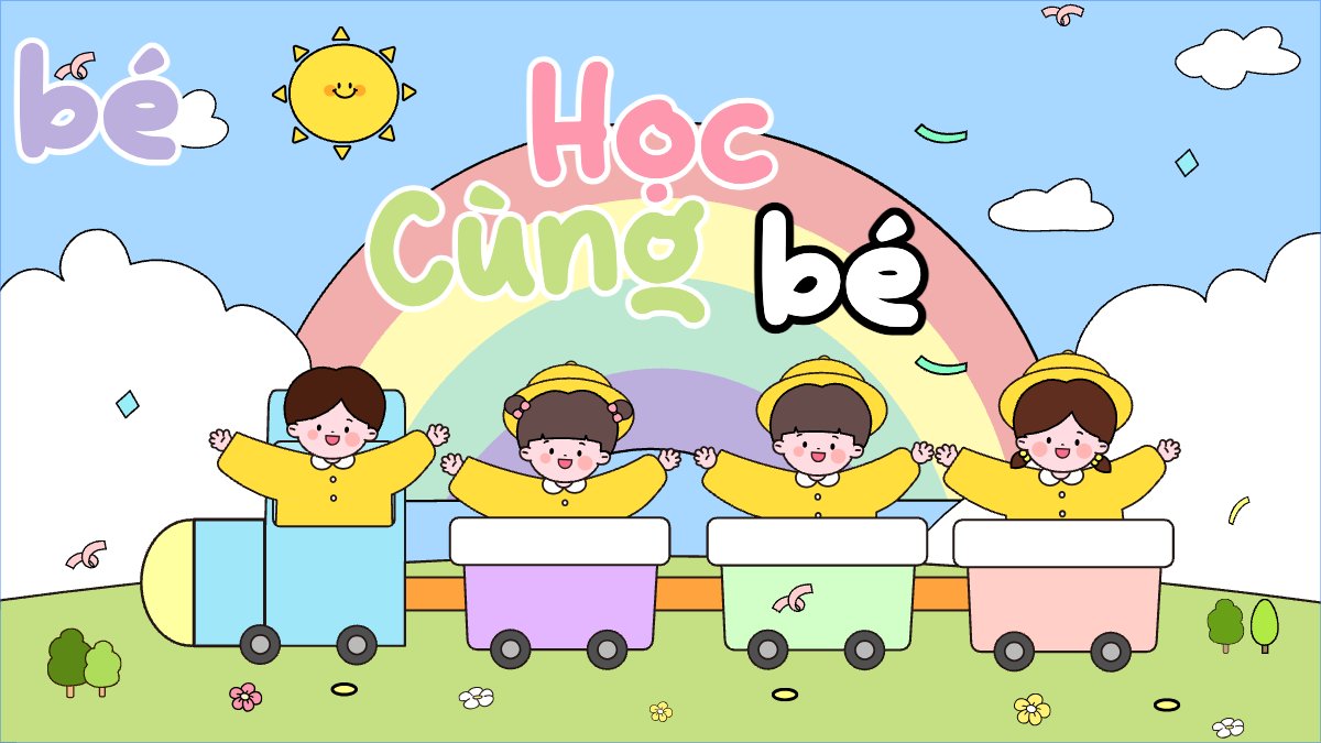 Mẫu Bài post MXH (16:9) Thiếu nhi, trẻ em, em bé, giáo dục, education, school, trường học — LayerPic