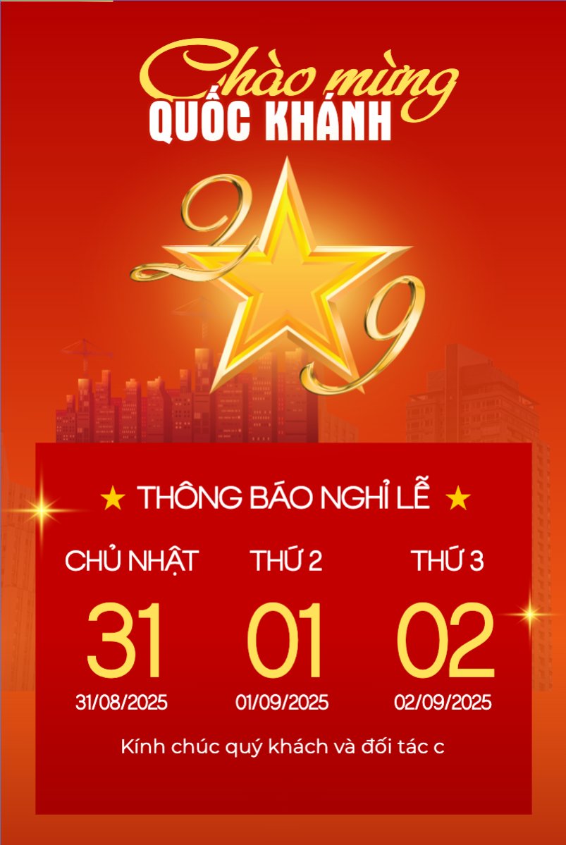 Mẫu Bài post MXH dọc 2/9, Quốc Khánh, lễ hội, thông báo, lịch nghỉ, Việt Nam, sự kiện, event, hiện đại, modern — LayerPic