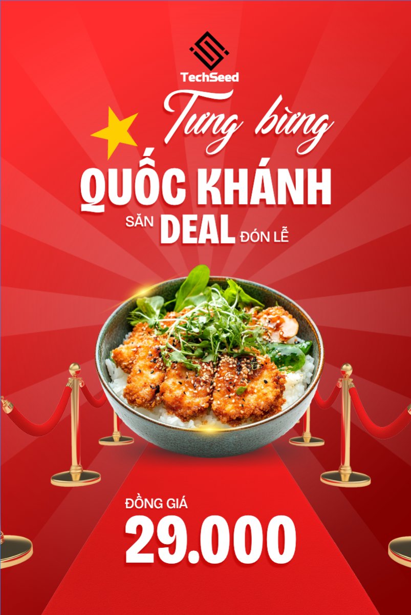 Mẫu Bài post MXH dọc 2/9, Quốc Khánh, lễ hội, Việt Nam, đồ ăn, food, thực phẩm, ẩm thực, món ăn, F&B, thức ăn, hiện đại, modern — LayerPic