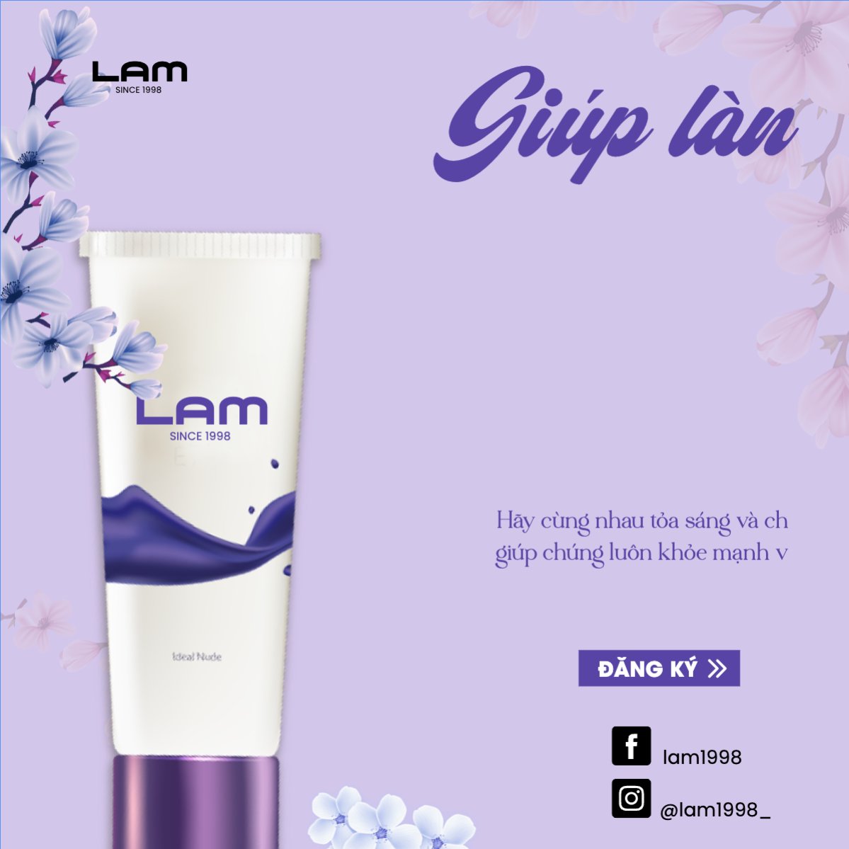 Mẫu Bài post MXH vuông Spa, beauty, làm đẹp, thẩm mỹ, comestic — LayerPic