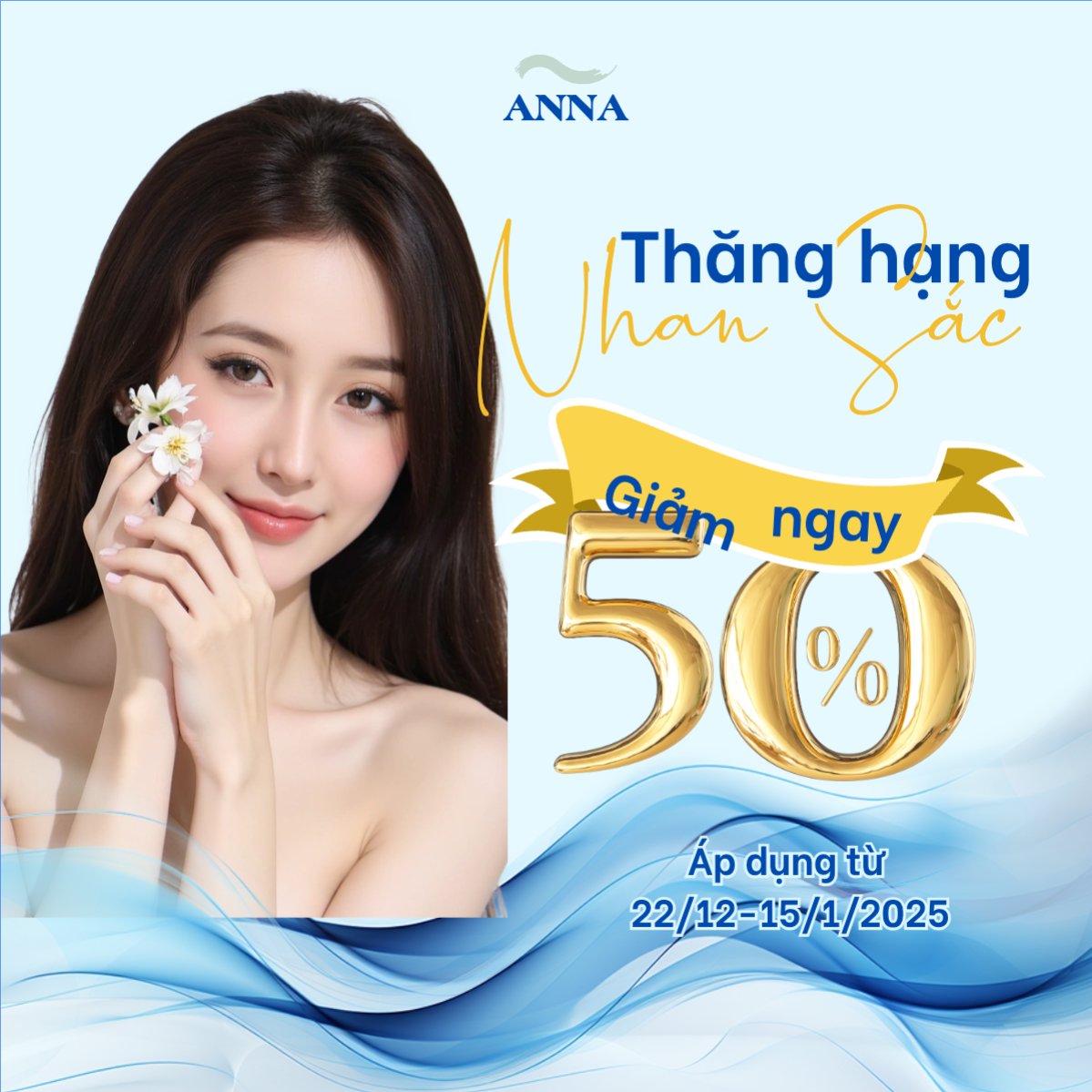 Mẫu Bài post MXH vuông Spa, beauty, làm đẹp, thẩm mỹ, comestic — LayerPic