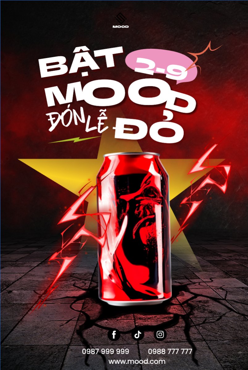 Mẫu Bài post MXH dọc 2/9, Quốc Khánh, lễ hội, Việt Nam, nước uống, juice, giải khát, F&B, drink, hiện đại, modern — LayerPic