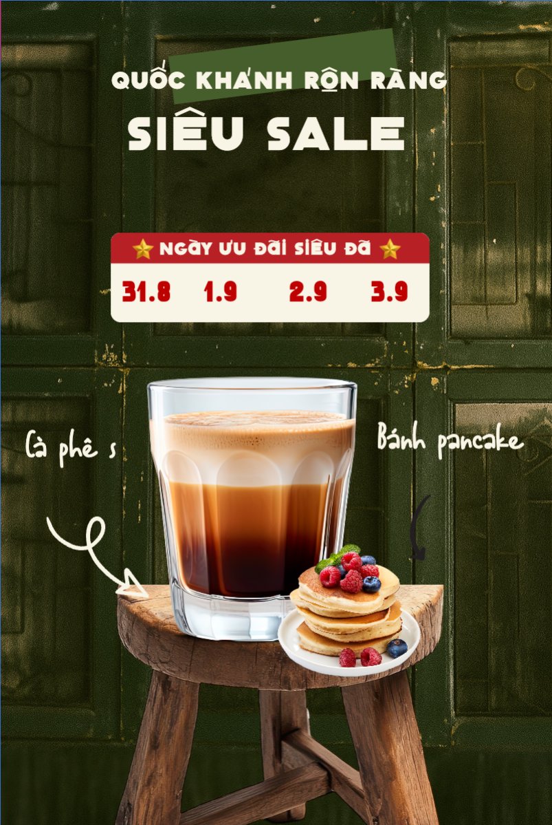 Mẫu Bài post MXH dọc 2/9, Quốc Khánh, lễ hội, Việt Nam, nước uống, juice, giải khát, F&B, drink, cổ điển, vintage, retro, classic — LayerPic
