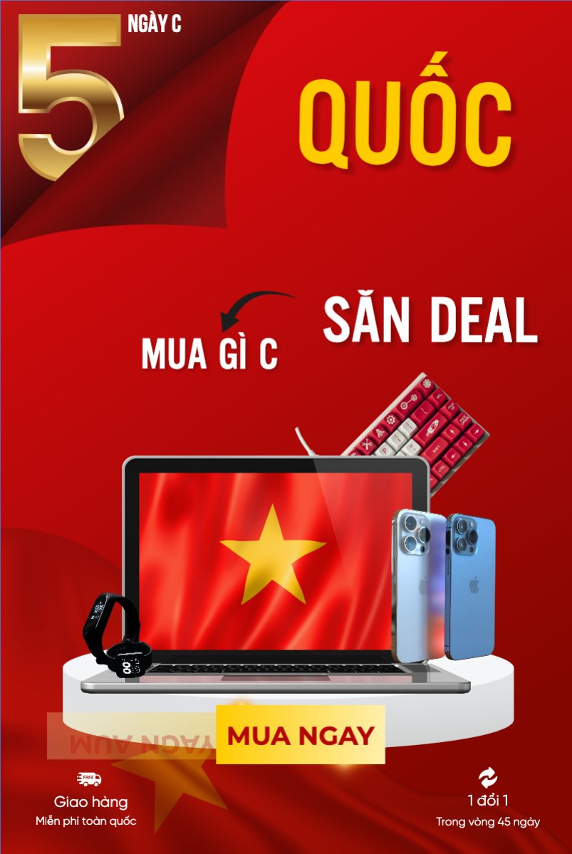 Mẫu Bài post MXH dọc 2/9, Quốc Khánh, lễ hội, Việt Nam, công nghệ, technology, điện tử, electronic, hiện đại, modern — LayerPic