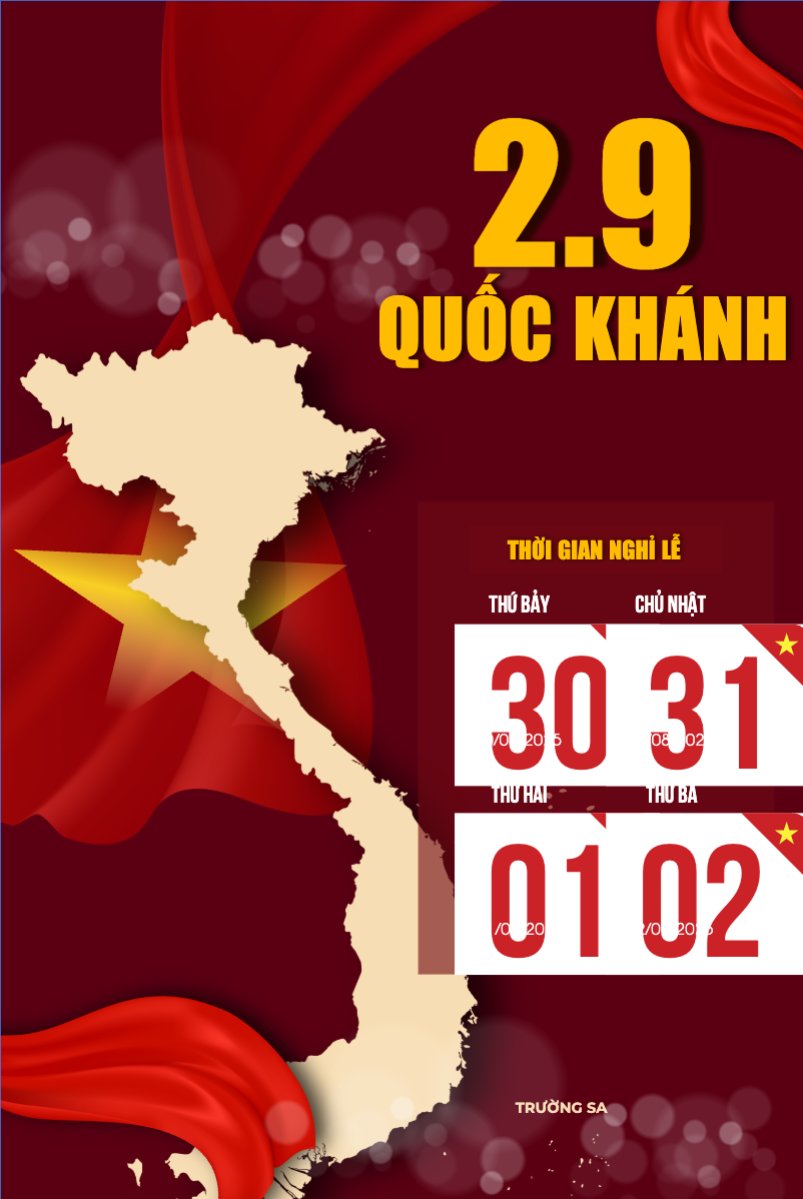 Mẫu Bài post MXH dọc 2/9, Quốc Khánh, lễ hội, Việt Nam, sự kiện, event, hiện đại, sang trọng, modern — LayerPic