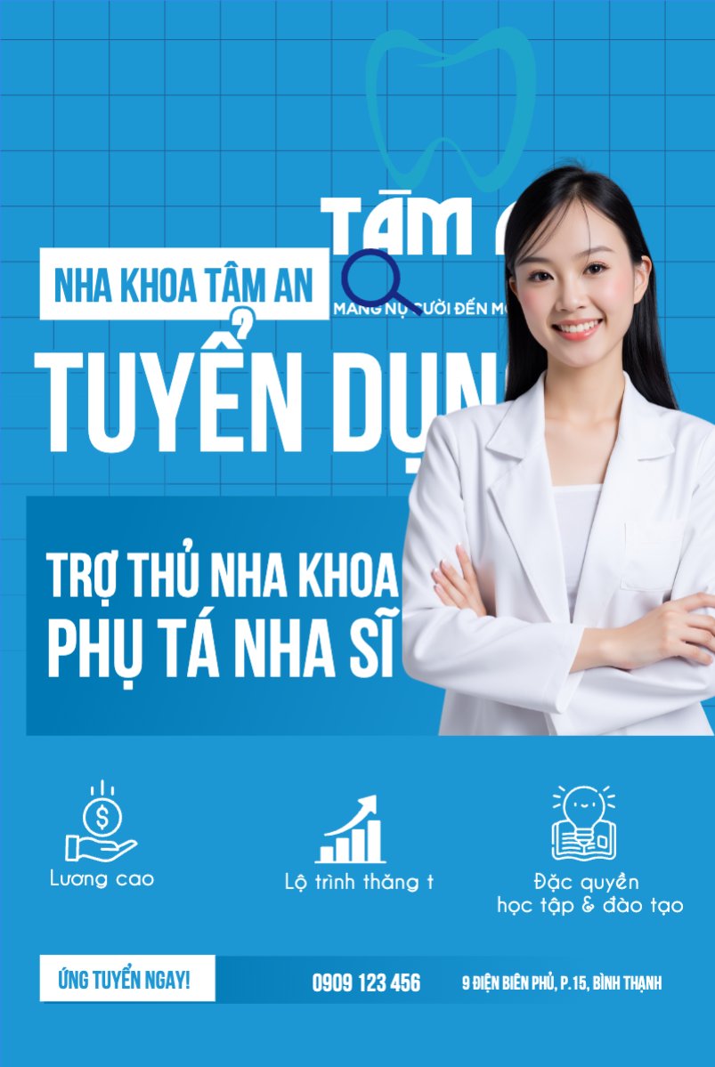 Mẫu Bài post MXH dọc Nha khoa, thẩm mỹ viện, tuyển dụng, spa, beauty, làm đẹp, thẩm mỹ, hiện đại, modern — LayerPic