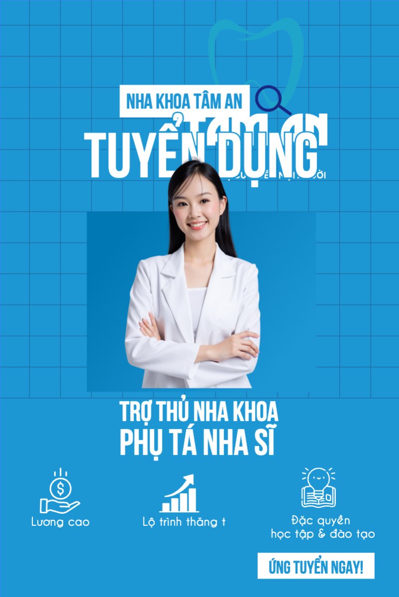 Mẫu Bài post MXH dọc Nha khoa, thẩm mỹ viện, tuyển dụng, spa, beauty, làm đẹp, thẩm mỹ, hiện đại, modern — LayerPic