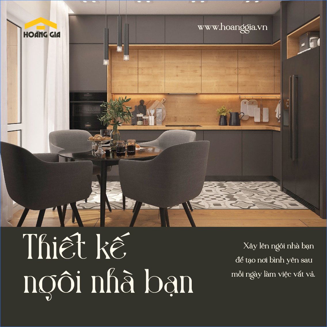 Mẫu Bài post MXH vuông Xây dựng, build, nội thất, bất động sản, interior, real estate — LayerPic