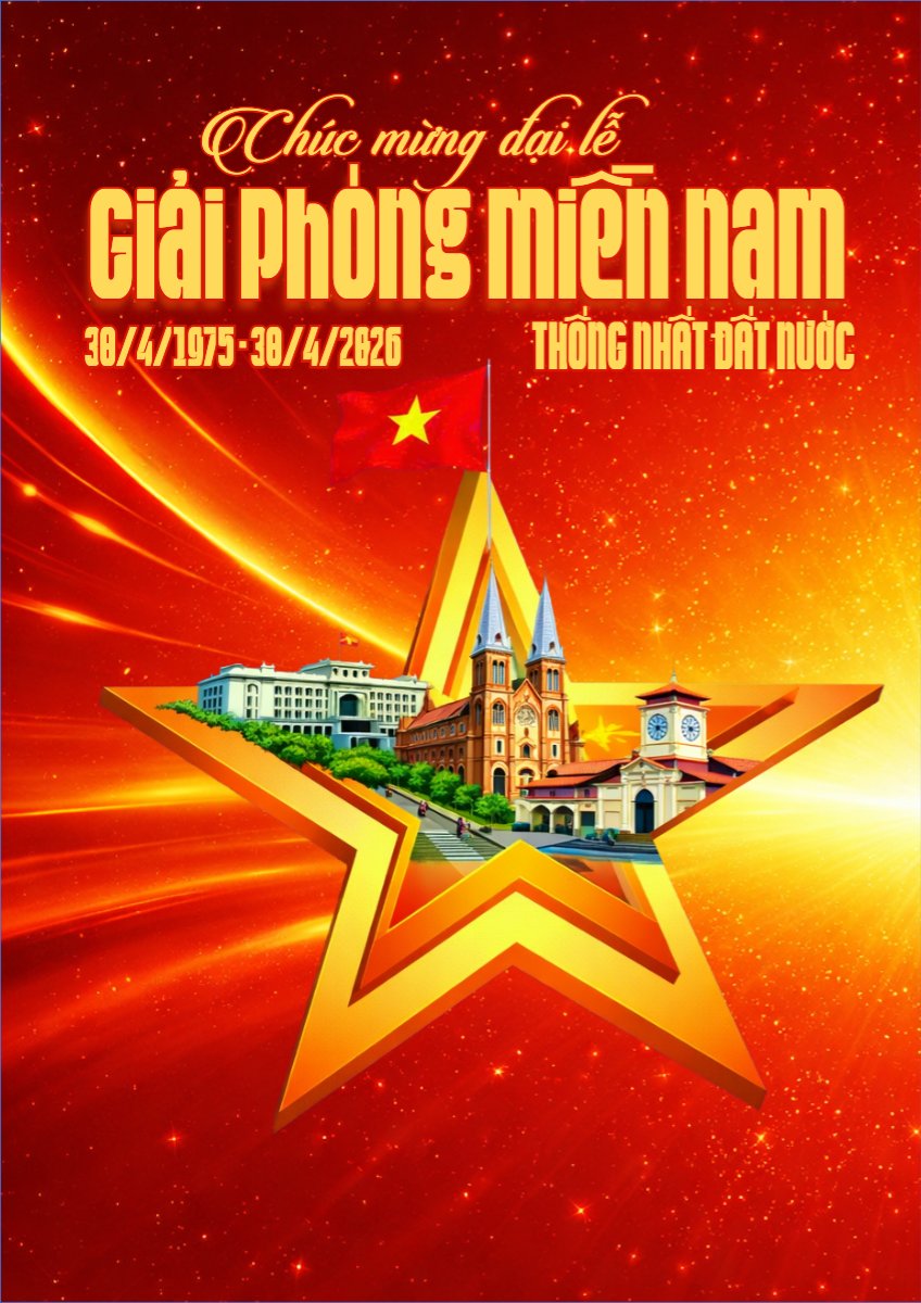 Mẫu Poster chuẩn Mừng ngày Giải phóng miền Nam, thống nhất đất nước — LayerPic