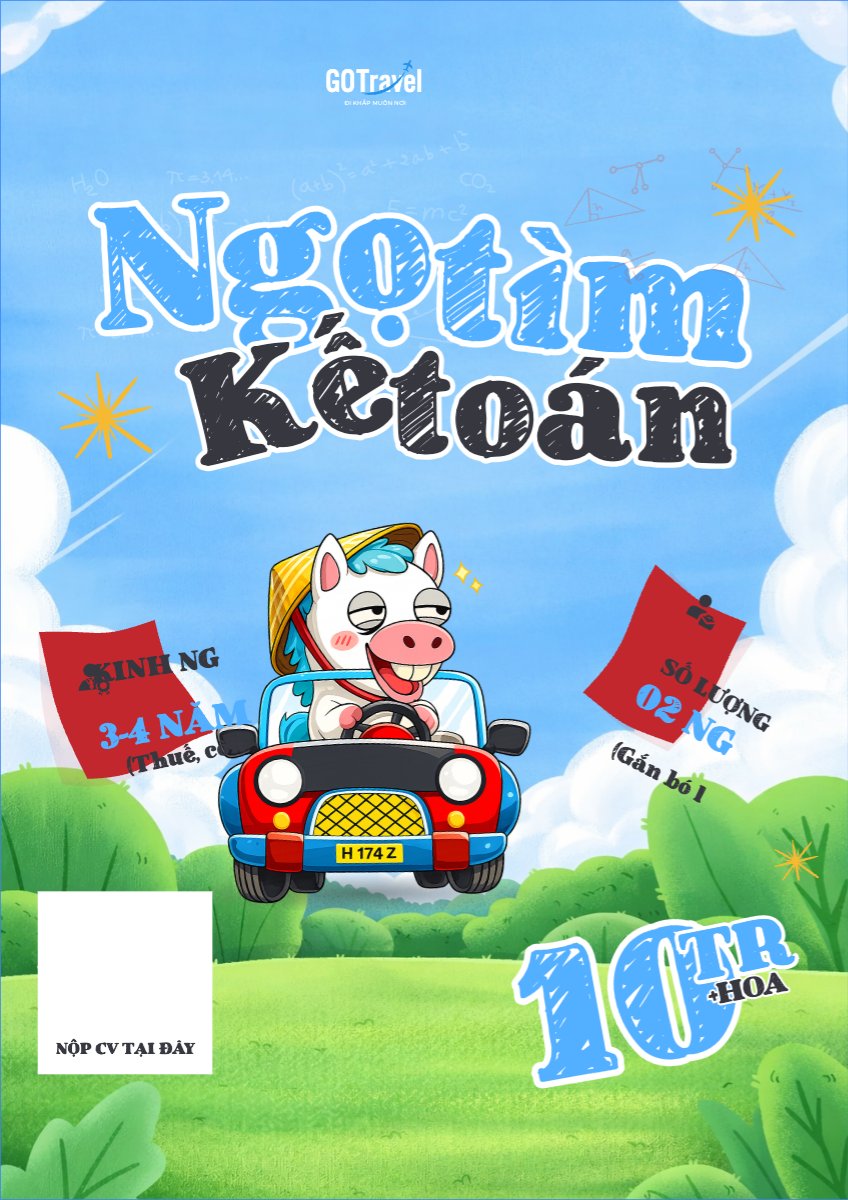 Mẫu Poster chuẩn Ngọ tìm kế toán — LayerPic