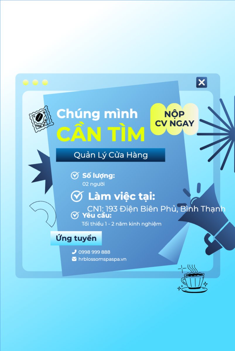 Mẫu Bài post MXH dọc Quản lý cửa hàng, quản lý, nhân viên, cửa hàng, tài chính, finance, accounting, đầu tư, insurance — LayerPic