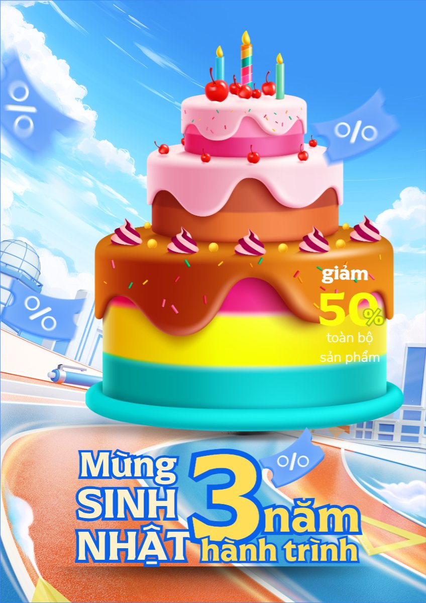 Mẫu Poster chuẩn Mừng sinh nhật — LayerPic