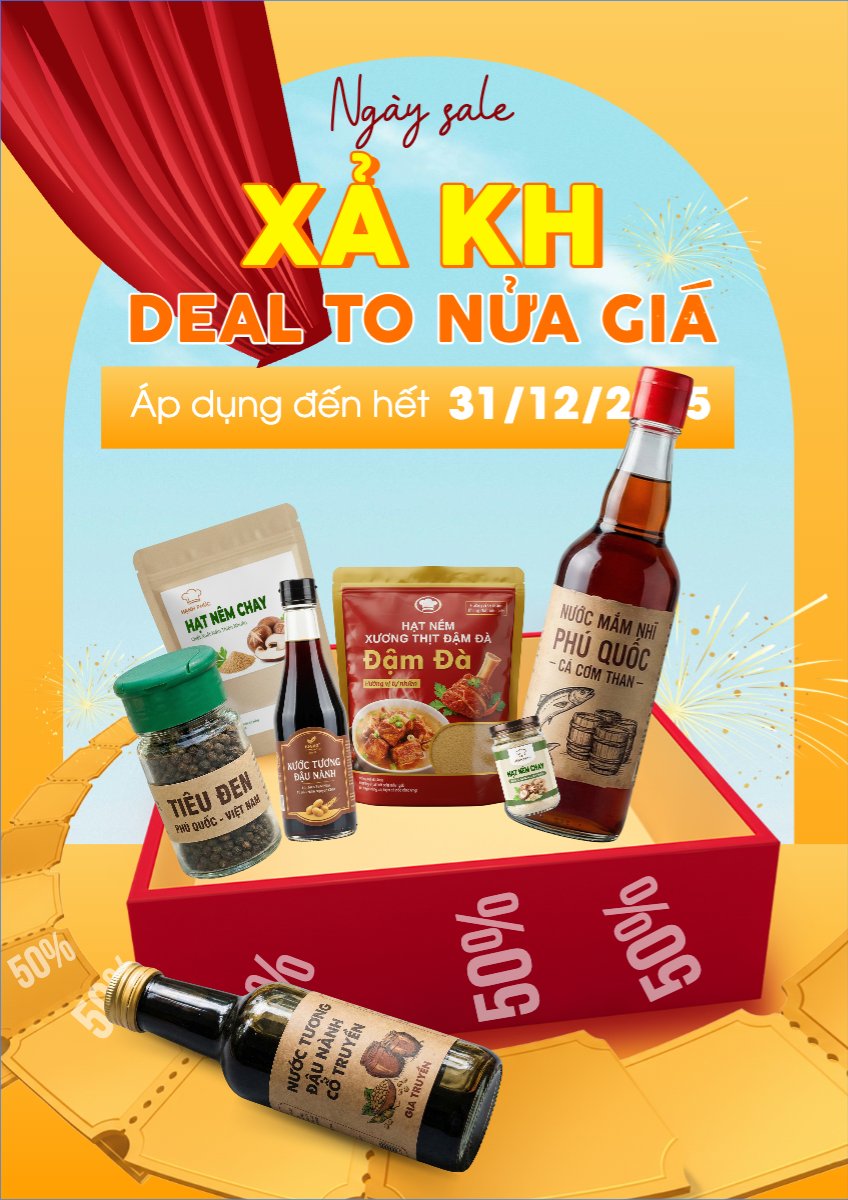 Mẫu Poster chuẩn Xả kho deal to nửa giá — LayerPic